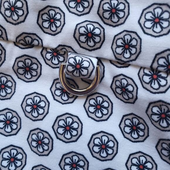 Adrianna Papell High Rise Floral Daisy Cropped Capris Stretch Pants Size 10 - Picture 10 of 11